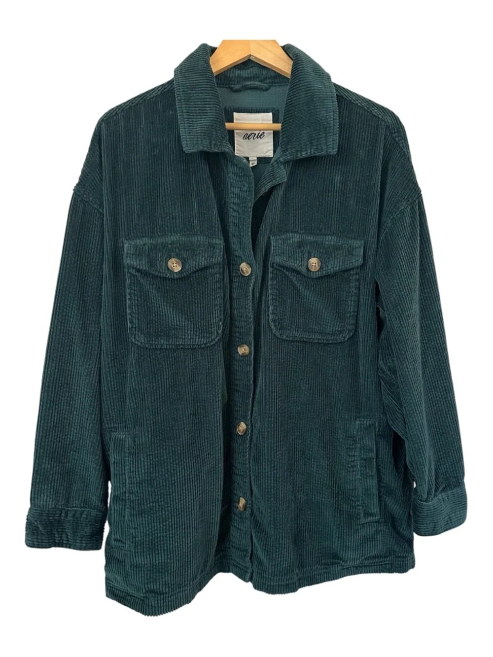 Aerie Corduroy Shacket Jacket Size Women's XL Pockets Oversized Fit Grunge 90s